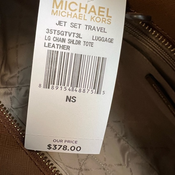 Michael Kors Women’s Brown Leather Shoulder Bag Size Medium - Picture 9 of 9